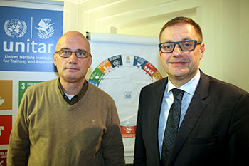 Jan Moens (ACLVB, links) en Peter Wollaert (CIFAL, rechts)